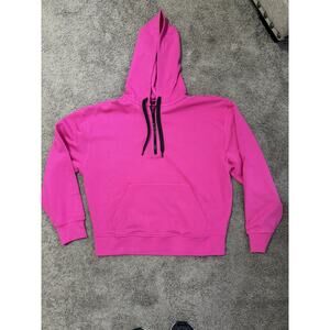 Gstq Hoodie Pink Size Large Pocket Zip MSRP $75 NWT